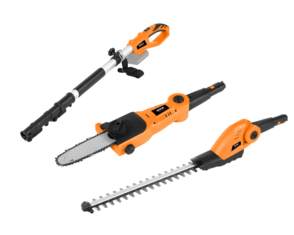 20V Cordless Pole Garden Tools Kit