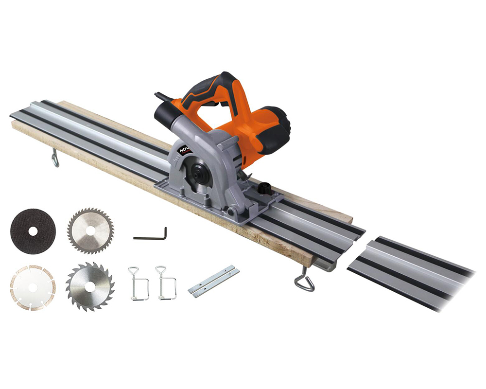 110mm,with 1m rail and 4 blades Track Saw 1050W 