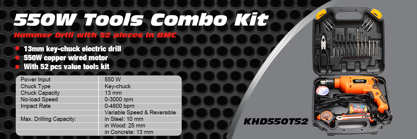 550W Tools Combo Kit